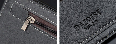 NEW Men Luxury PU Leather Wallet ID Credit Bank Card Holder Purse Checkbook Money Long Clutch Bifold Male Standard Wallets