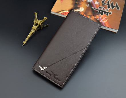 NEW Men Luxury PU Leather Wallet ID Credit Bank Card Holder Purse Checkbook Money Long Clutch Bifold Male Standard Wallets