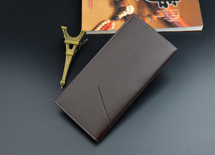 NEW Men Luxury PU Leather Wallet ID Credit Bank Card Holder Purse Checkbook Money Long Clutch Bifold Male Standard Wallets