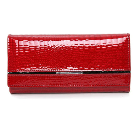 Luxury Brand Ladies Wallet Genuine Leather Purse Bag Long Real Cow Leather Woman Wallet for Coins and Cards