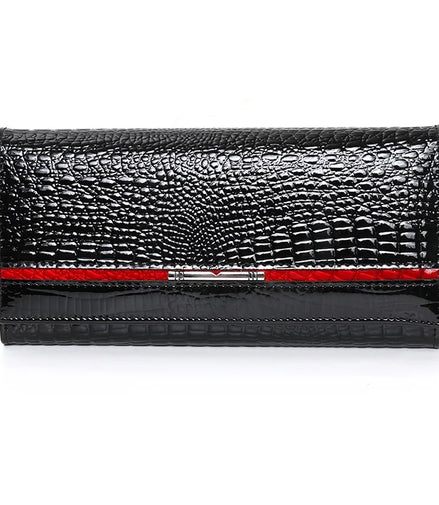 Luxury Brand Ladies Wallet Genuine Leather Purse Bag Long Real Cow Leather Woman Wallet for Coins and Cards