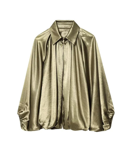 MUJER Ruched Bomber Jackets for Women Puffy Oversized Jacket Woman Summer Coats Demi-season Jacket for Women New in Outerwears