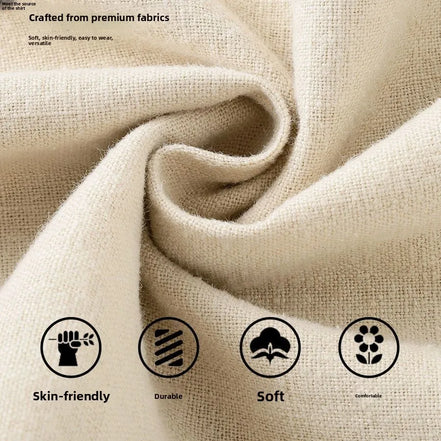 l Linen Cotton Linen Casual Straight Leg Pants Breathable Mungo Elastic ket Sle Lazy Feeling Trousers