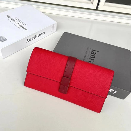 Luxury Genuine Leather Women Long Wallet  Female Card Holder Clutch Bag Classic Ladies Fashion Design Leather Coin Purse