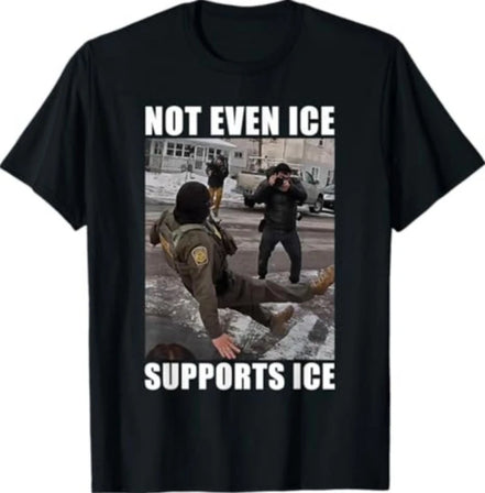 Even ice doesn't support ice Casual and stylish T-shirt Couple's pure cotton loose-fitting streetwear top  graphic t shirts