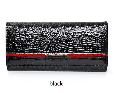 Luxury Brand Ladies Wallet Genuine Leather Purse Bag Long Real Cow Leather Woman Wallet for Coins and Cards