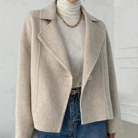 Women's Fall Winter Jacket Dress, Retro Simple Style Casual Full Match Cardigan, Ladies Autumn Winter, Fashionable Women's Cloth