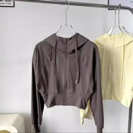 Hooded casual jacket women's outdoor loose sports jacket