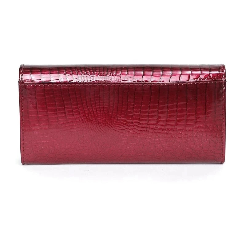 Luxury Brand Ladies Wallet Genuine Leather Purse Bag Long Real Cow Leather Woman Wallet for Coins and Cards