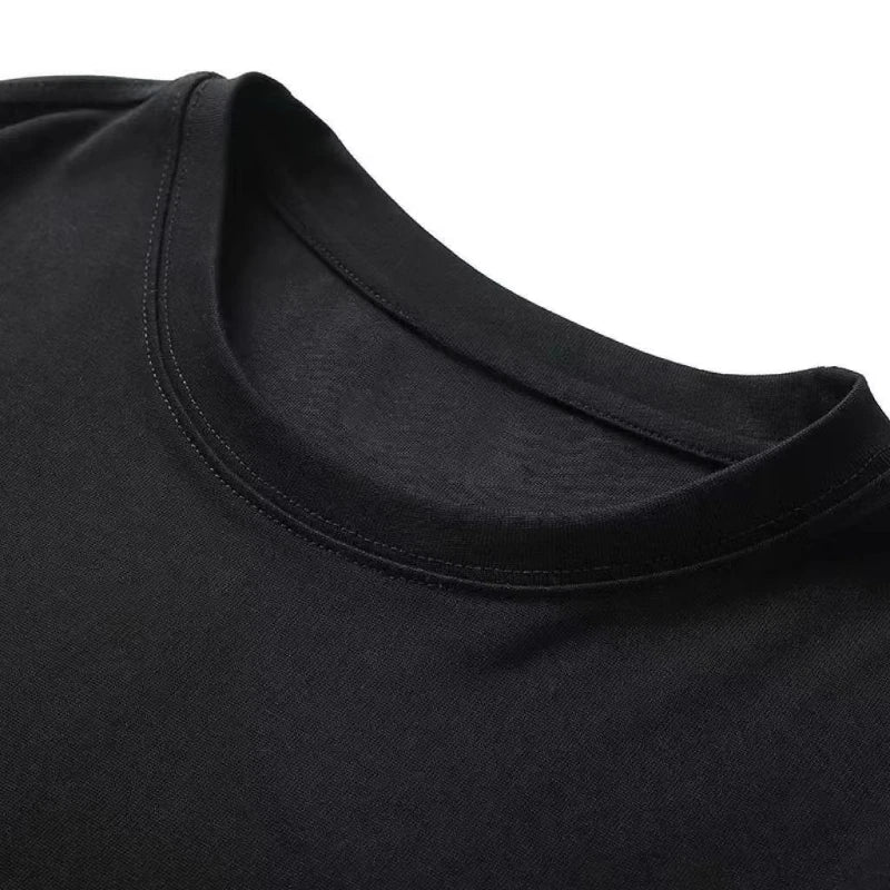 Lightning Petal Printed Short Sleeve T-Shirt Men's and Women's Loose High Street Street Trend Brand Clothes