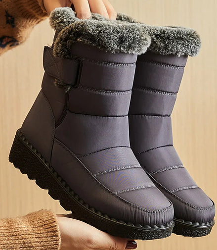 Women's Boots 2025 Trend Winter Shoes For Woman Winter Boots Ankle Low Heels Botas Mujer Waterproof Snow Boots With Fur Shoes