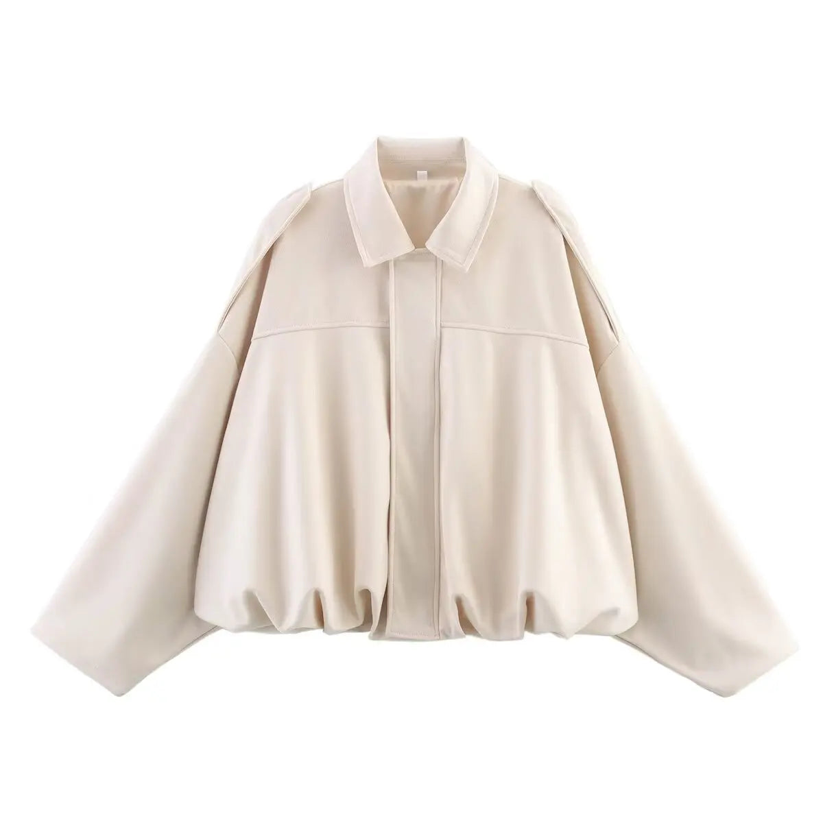 Retro Style Suede Jacket Zipper Collar Outerwear for Women Medium Thickness Long Sleeve Street Fashion Loose Fit Autumn Winter