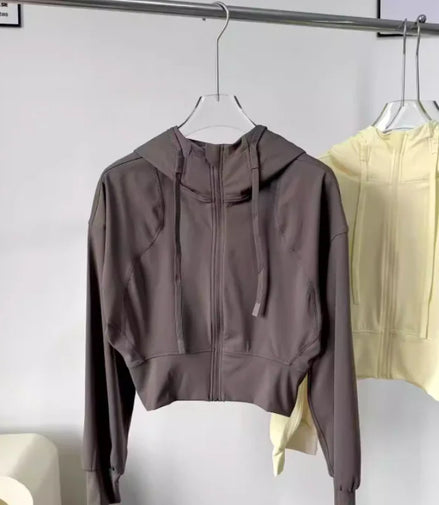 Hooded casual jacket women's outdoor loose sports jacket