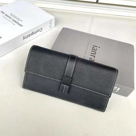 Luxury Genuine Leather Women Long Wallet  Female Card Holder Clutch Bag Classic Ladies Fashion Design Leather Coin Purse
