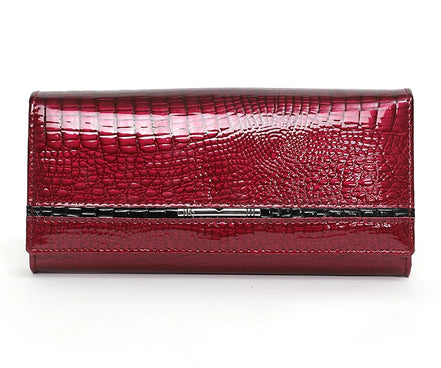 Luxury Brand Ladies Wallet Genuine Leather Purse Bag Long Real Cow Leather Woman Wallet for Coins and Cards