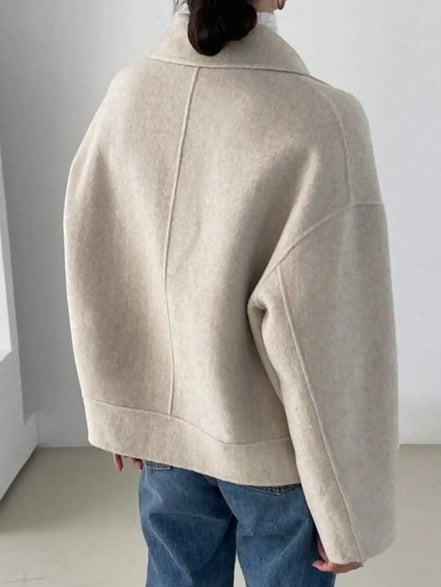 Women's Fall Winter Jacket Dress, Retro Simple Style Casual Full Match Cardigan, Ladies Autumn Winter, Fashionable Women's Cloth