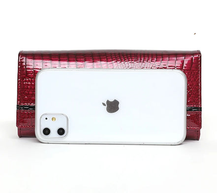 Luxury Brand Ladies Wallet Genuine Leather Purse Bag Long Real Cow Leather Woman Wallet for Coins and Cards