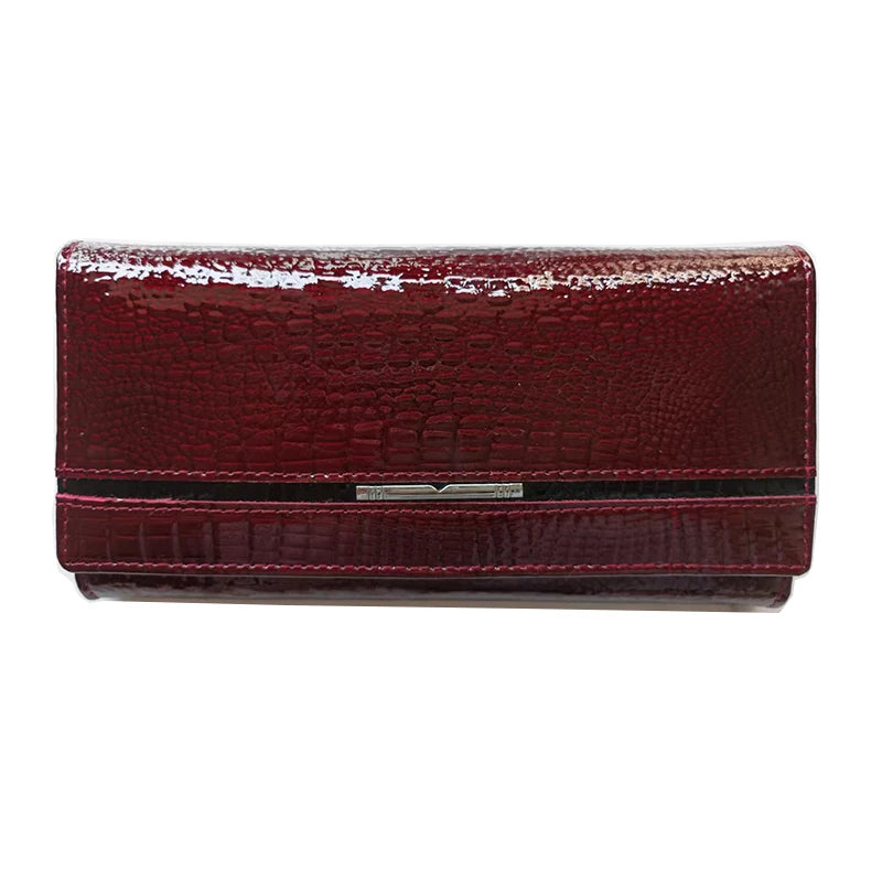 Luxury Brand Ladies Wallet Genuine Leather Purse Bag Long Real Cow Leather Woman Wallet for Coins and Cards