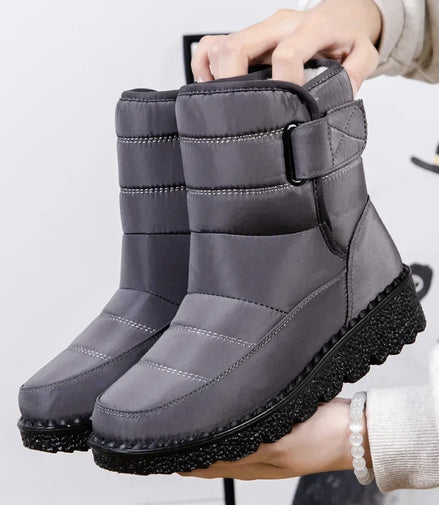 Waterproof Winter Boots for Women 2025 New Faux Fur Long Plush Snow Boots Woman Platform Shoes Warm Cotton Couples Ankle Boots