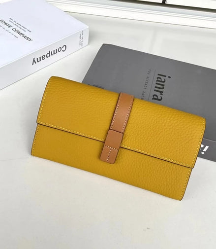 Luxury Genuine Leather Women Long Wallet  Female Card Holder Clutch Bag Classic Ladies Fashion Design Leather Coin Purse